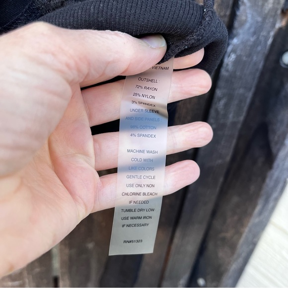 Vince Camuto Two Black Asymmetrical Zip Moto Jacket Sz L - Picture 5 of 13